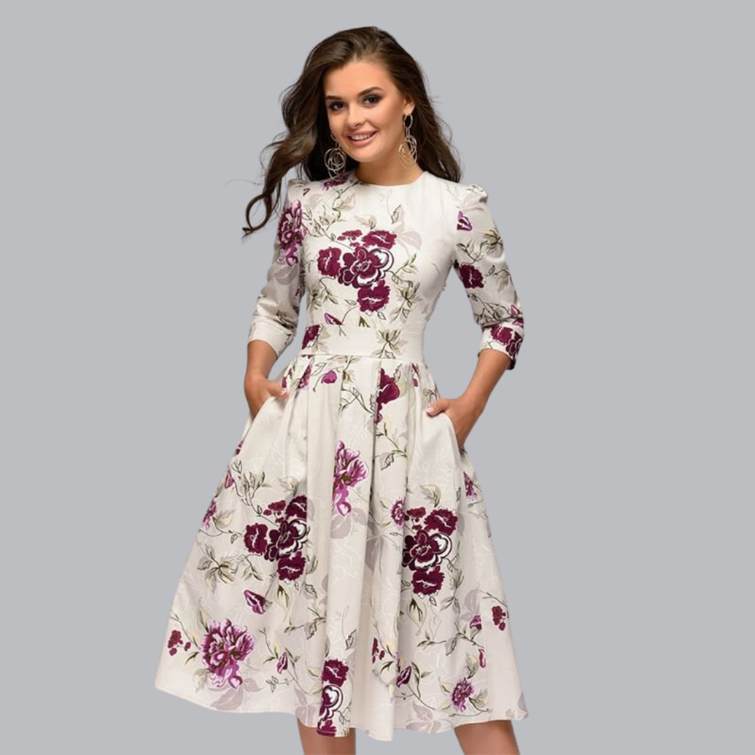 Rosamunde™ | Blumenkleid – Zeitlose Romantik & Eleganz