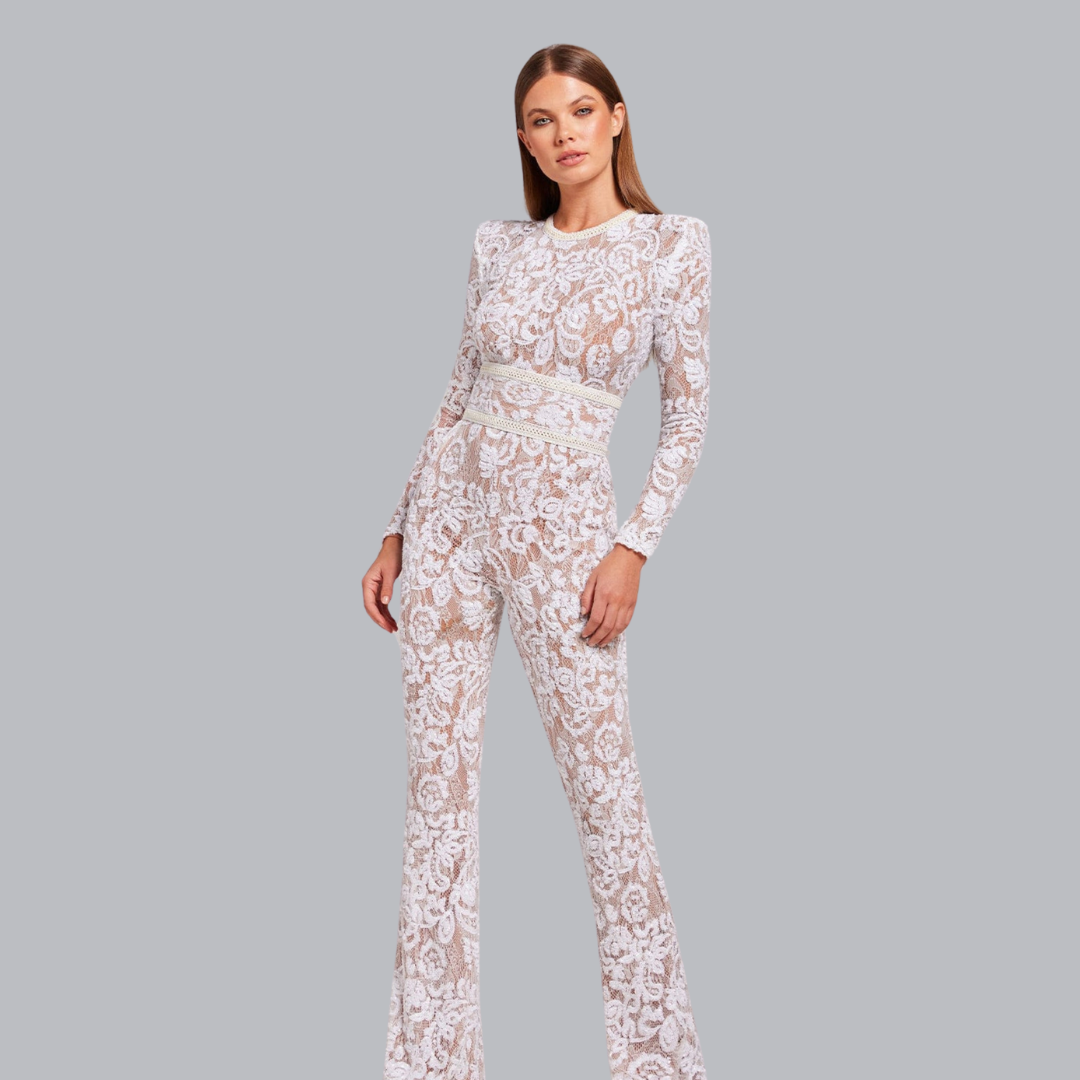 Minerva™ | Eleganter Spitzen-Jumpsuit für stilvolle Auftritte