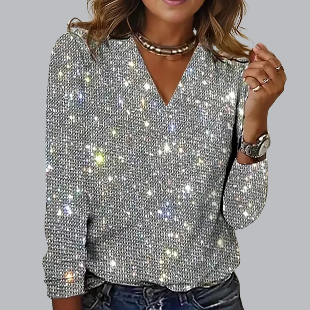 Clarissa™ | Glitzerndes Pailletten-Top für stilvolle Auftritte