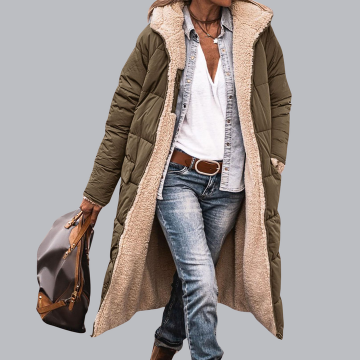 Luzia™ | Warme Wendbare Parka mit Sherpa-Futter